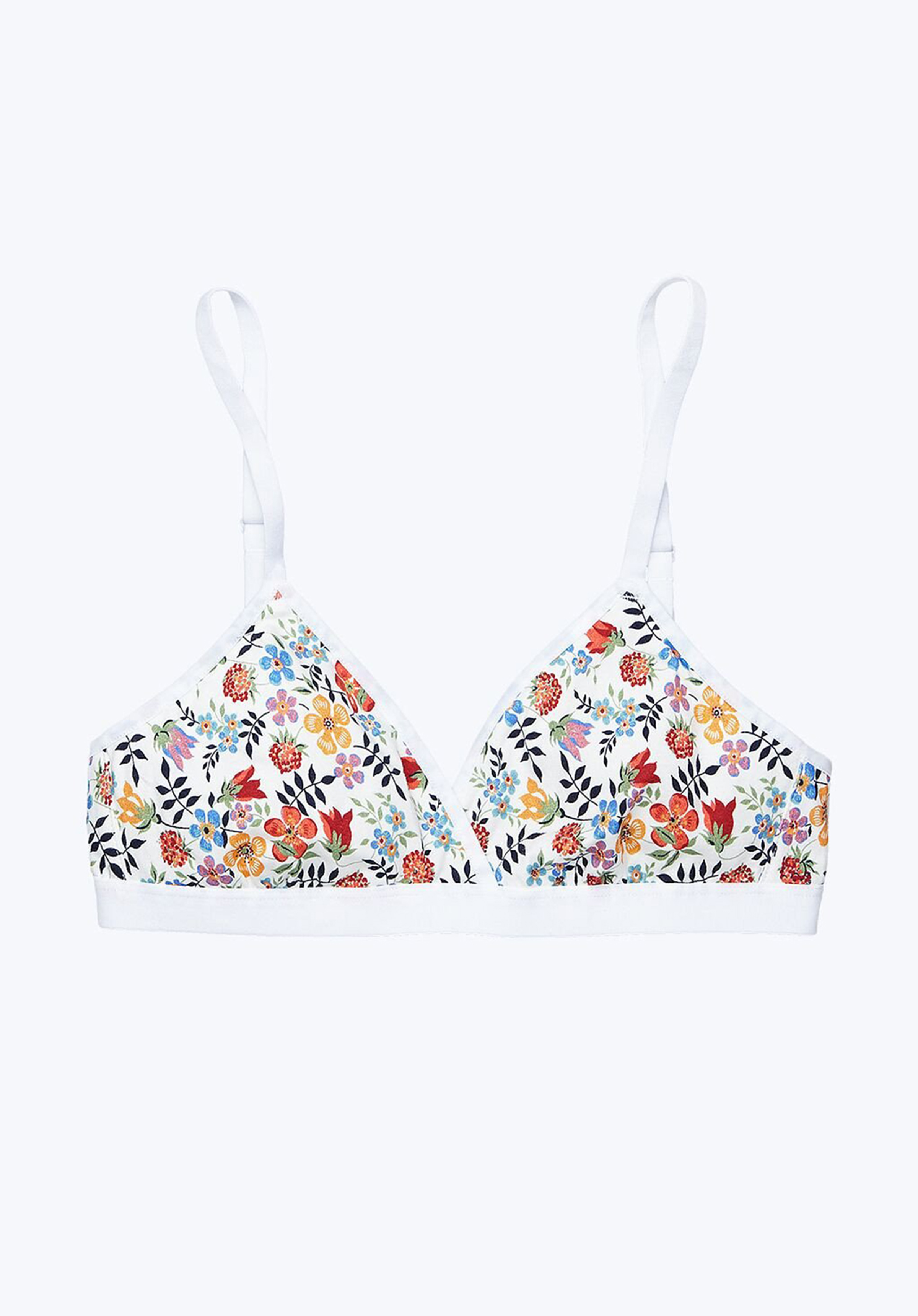 Liberty Hepworth Triangle Bra - Floral Lace Bralette for Women | Comfortable Wireless Support | Perfect for Yoga, Lounge & Everyday Wear