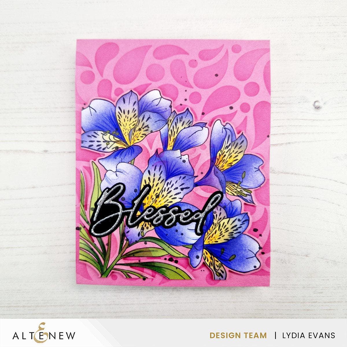 Peruvian Lily Flower Die Cut Bundle for DIY Garden Scrapbooking & Card Making – Perfect for Home Decor, Wedding Invitations, and Craft Projects