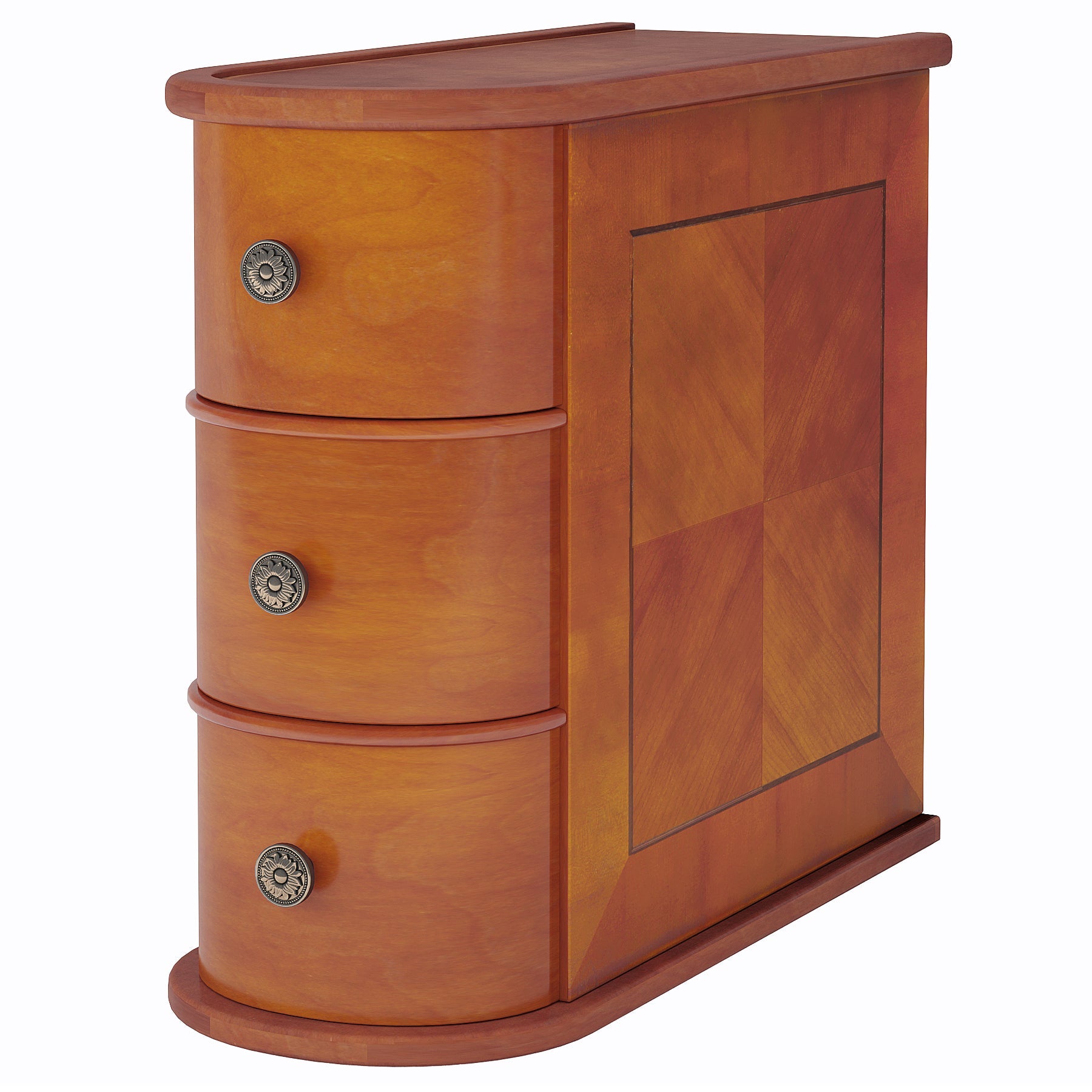 Modern Wooden Tall End Table with 2 Drawers - Narrow Nightstand for Bedroom, Living Room & Small Spaces - Perfect for Lamps, Books & Bedside Storage