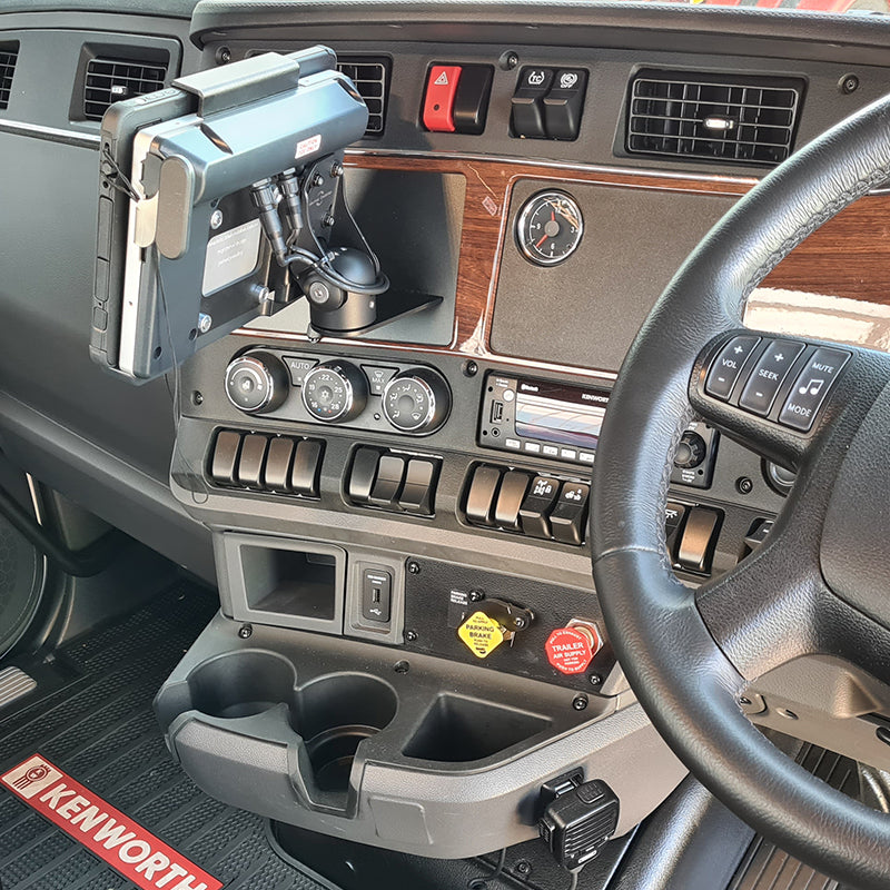 **Kenworth T410 T610 (2022+) InDash Mount - Heavy Duty Truck Dash Mount for Secure GPS & Tablet Installation - Perfect for Long Haul & Fleet Management**