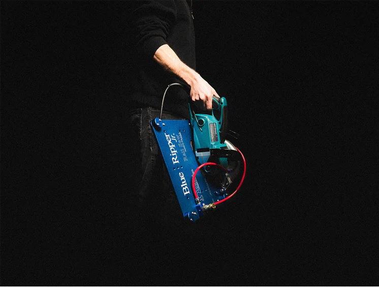 Blue Ripper Jr. Rail Saw - Professional Precision Cutting Tool for Woodworking & DIY Projects | Perfect for Framing, Deck Building & Home Renovations