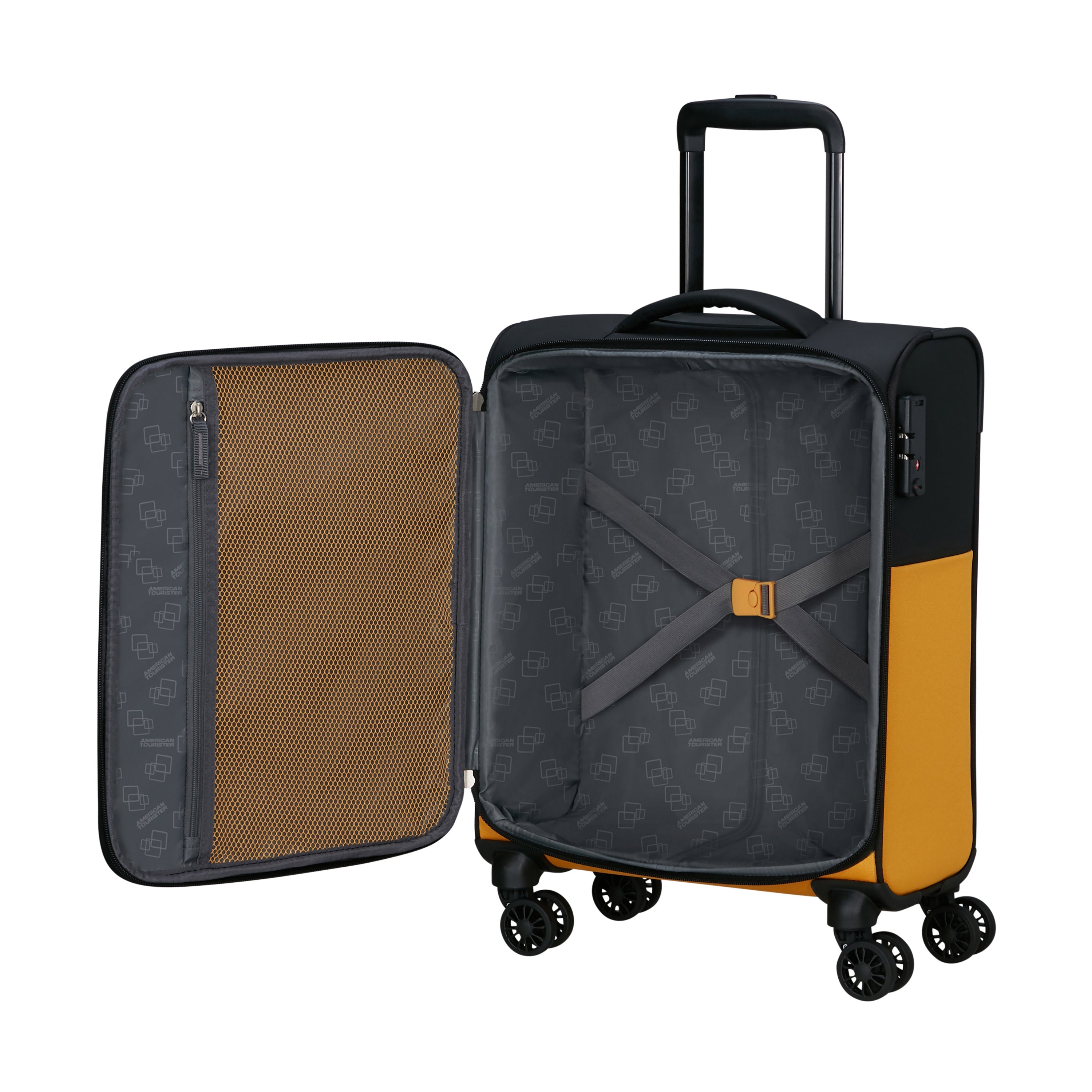 American Tourister Daring Dash Expandable Spinner Carry On Luggage - Lightweight Suitcase for Air Travel, Business Trips & Weekend Getaways