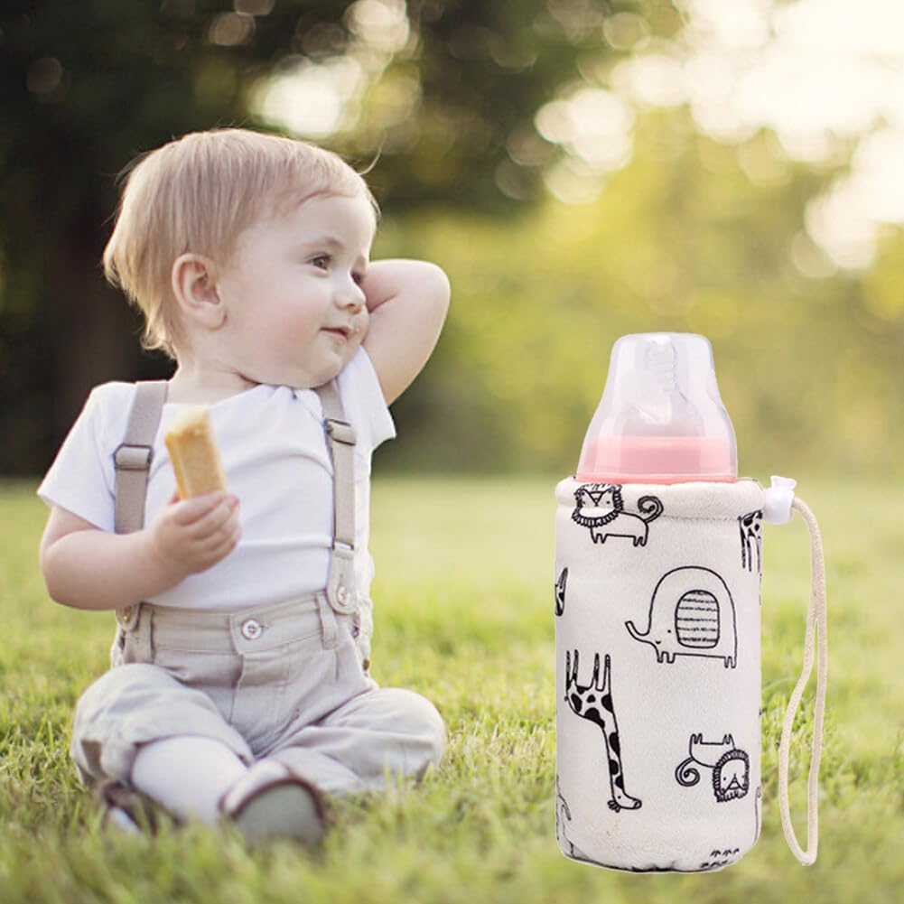 Portable Baby Bottle Warmer Insulation Cover - Thermal Milk Bottle Bag for Breastmilk & Formula - Perfect for Car Travel, Outings & Daycare - BPA-Free Baby Bottle Sleeve & Tote Bag