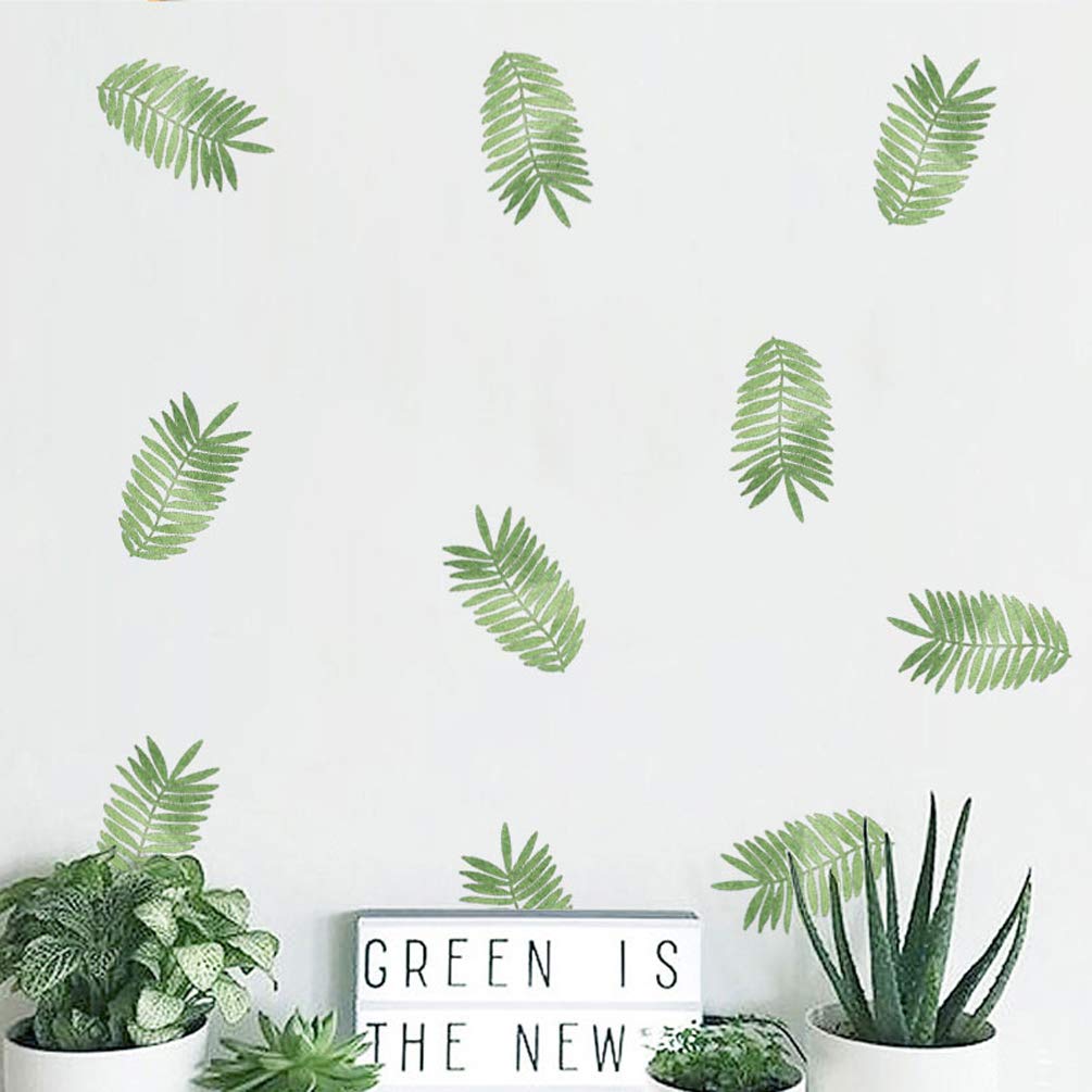 42 Pcs Tropical Leaf Wall Stickers - Removable Mimosa Plant Decals for Home Decor | Perfect for Bedroom, Nursery, Kids Room, Classroom & Office Decorations