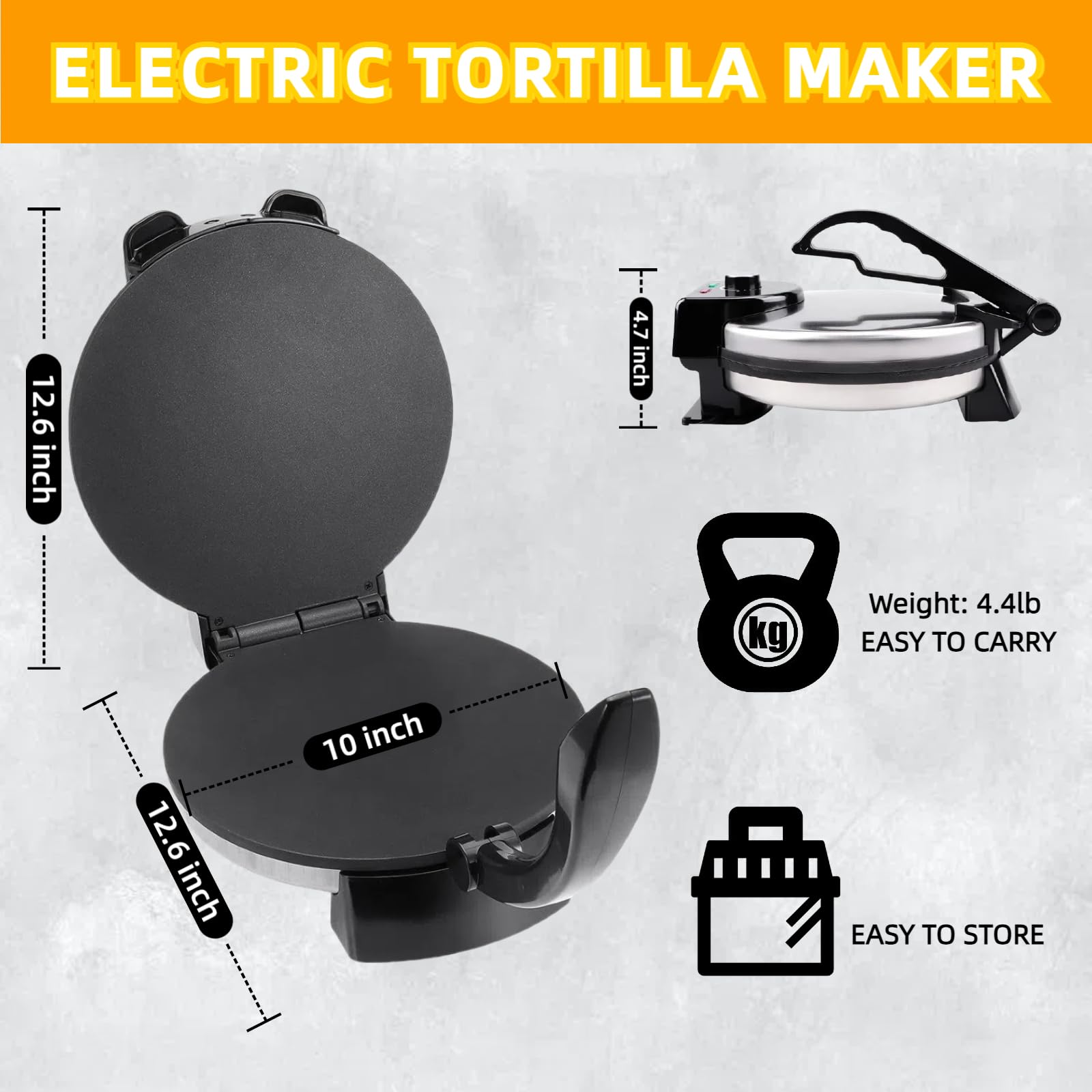 Electric Tortilla Maker Machine - 10