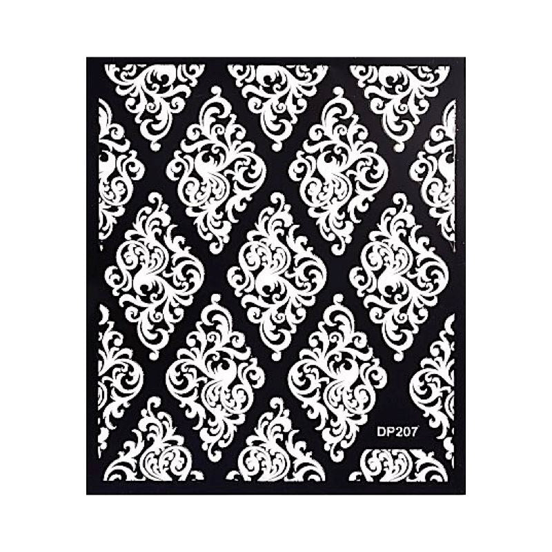 Elegant White Floral Lace Nail Art Stickers - Self-Adhesive Nail Decals for Women - Perfect for Weddings, Parties & Special Occasions