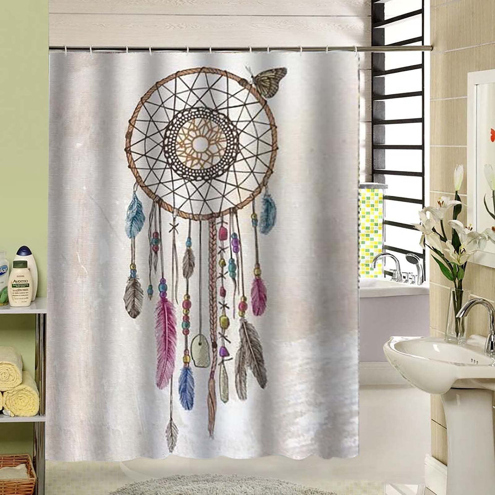 Waterproof Polyester Shower Curtain with Cute Cat Design - Bathroom Decor for Cozy & Warm Atmosphere - Perfect for Home, Apartment, and Dorm Use