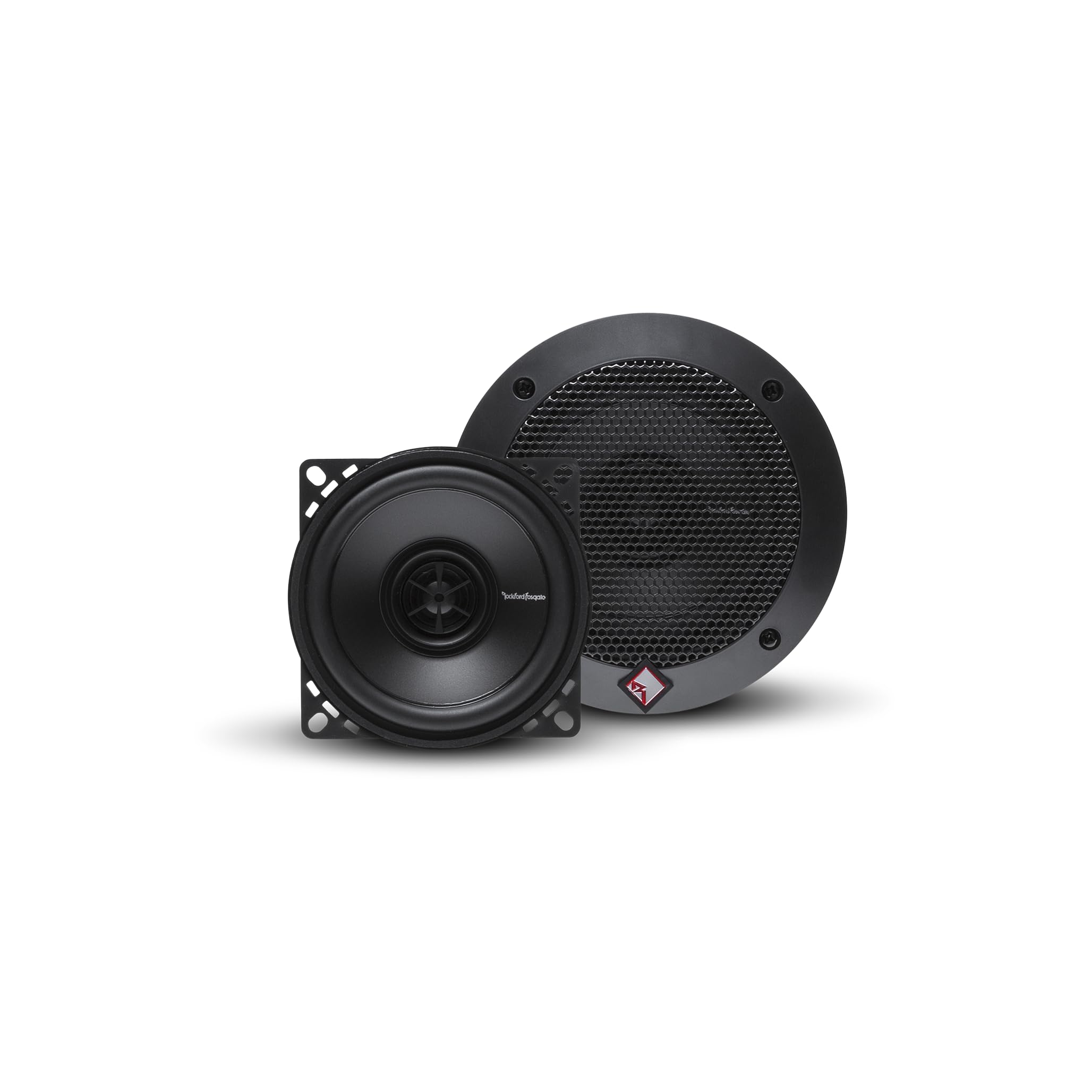 Rockford Fosgate R14X2 Prime 4-Inch Full Range Coaxial Car Speakers - Set of 2, High Performance Audio for Cars, Trucks & Boats - Perfect for Upgrading Vehicle Sound System
