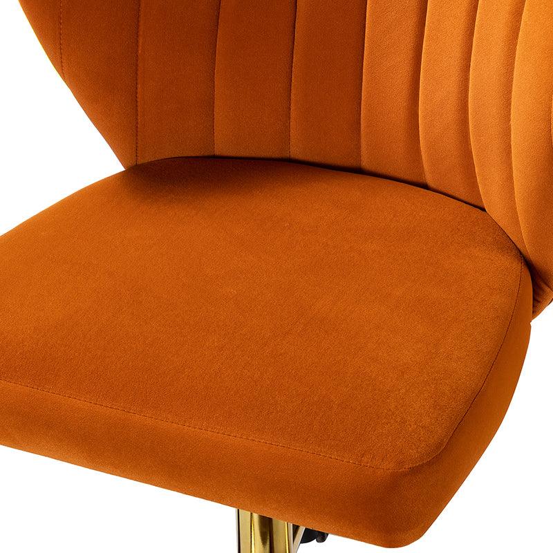 Premium Chandra Velvet Office Chair - Ergonomic Executive Desk Chair with Lumbar Support for Home & Office Workspaces - Comfortable Modern Computer Chair for Long Hours of Sitting