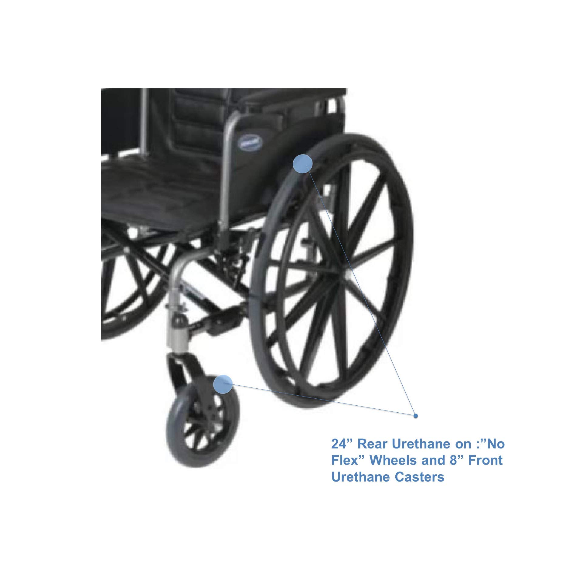 Invacare Tracer EX2 Folding Wheelchair for Adults - 18