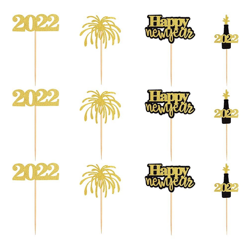 40pcs Creative Cake Toppers - Fun Cake Decorations for Birthday, Wedding & Party - Edible Cake Picks for Dessert Decorating - Perfect for Home, Kitchen, Wall & Room Decoration (Great for Christmas, New Year & Special Occasions)