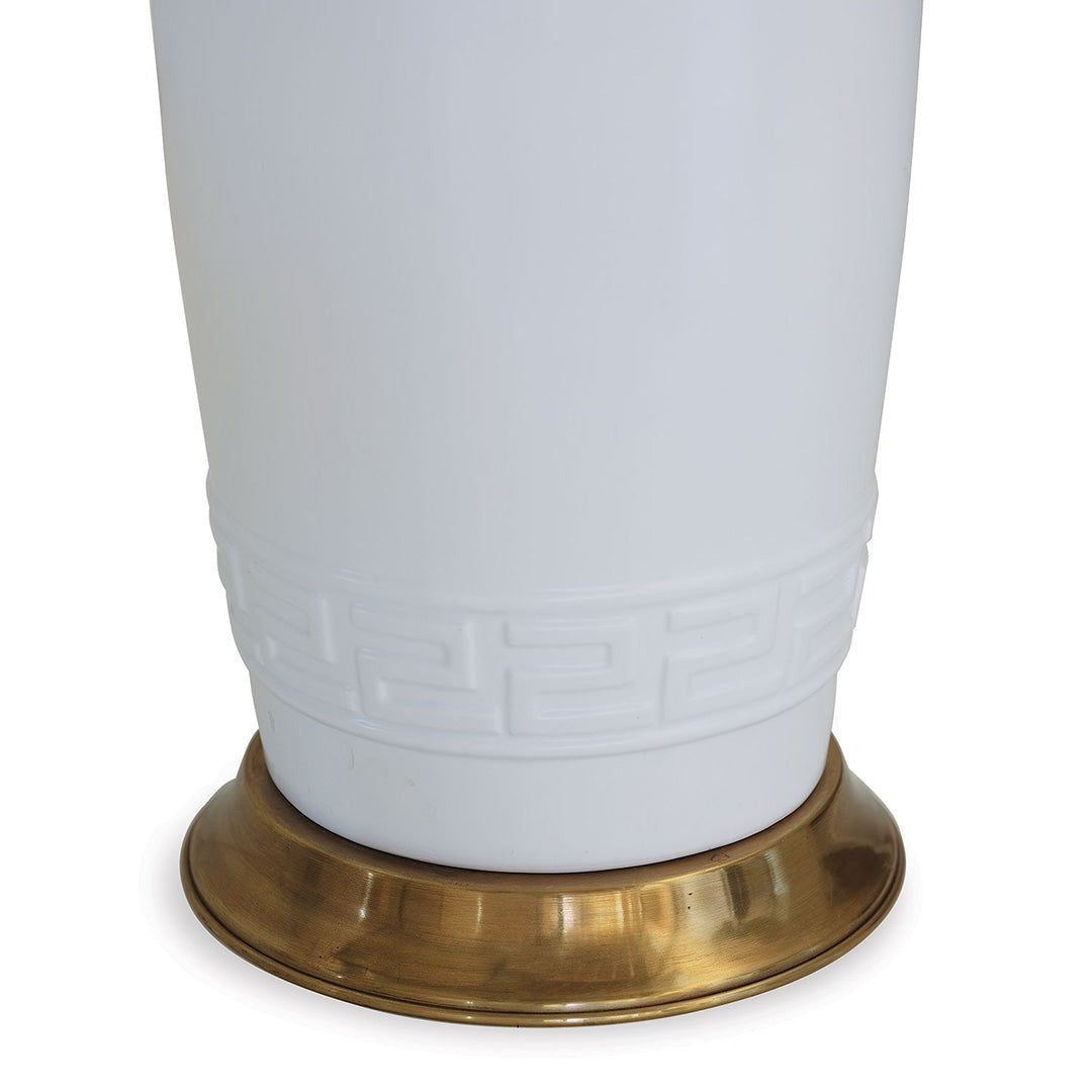 Elegant Regency Style White Table Lamp - Perfect for Living Room, Bedroom & Office Decor