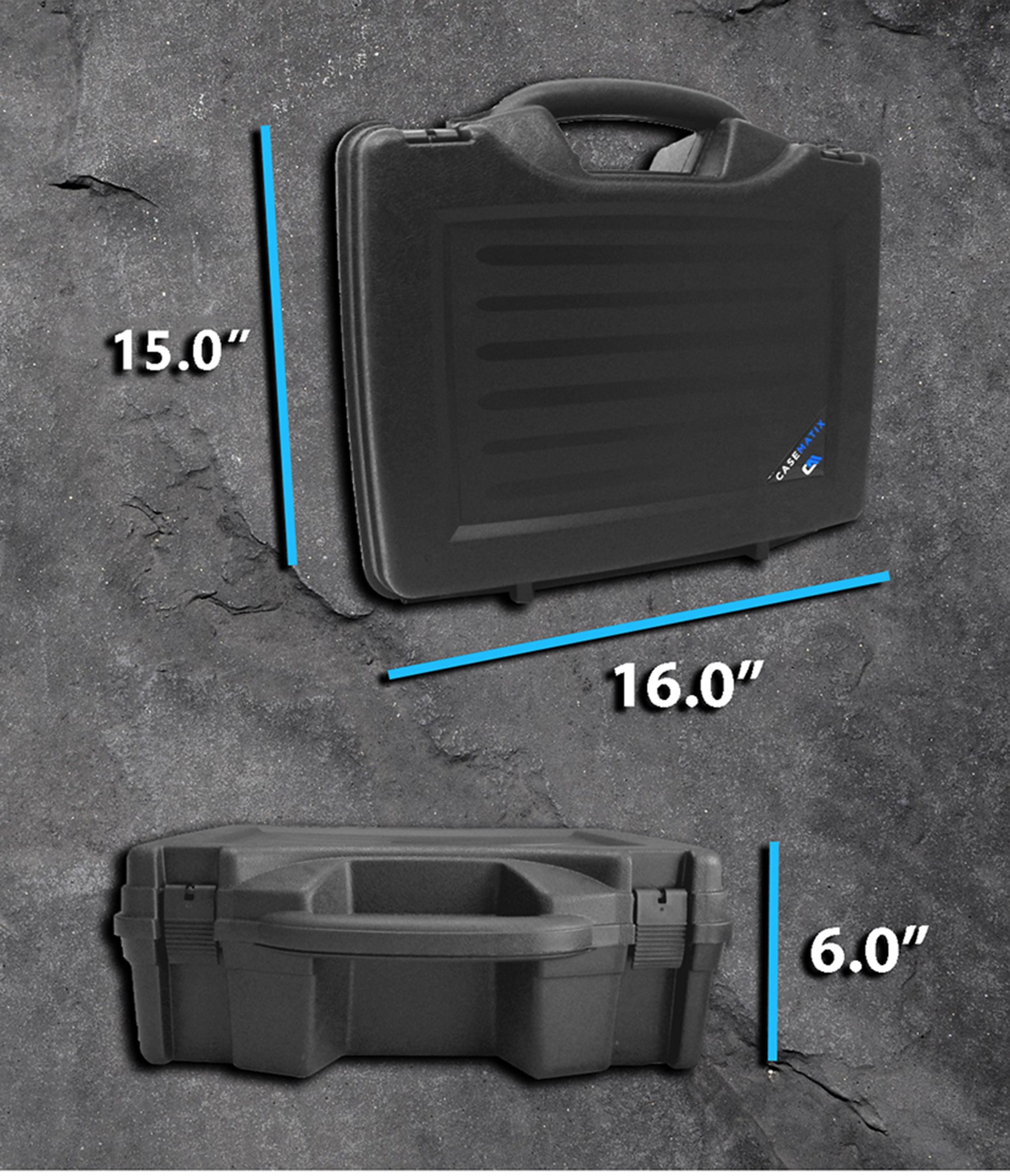 CASEMATIX Heavy Duty Tool Case for Fieldpiece SM482V SMAN Wireless Digital Refrigerant Manifold - Compatible with Digital HVAC Gauges - Durable Storage Case for HVAC Technicians - Perfect for Job Sites & Field Repairs