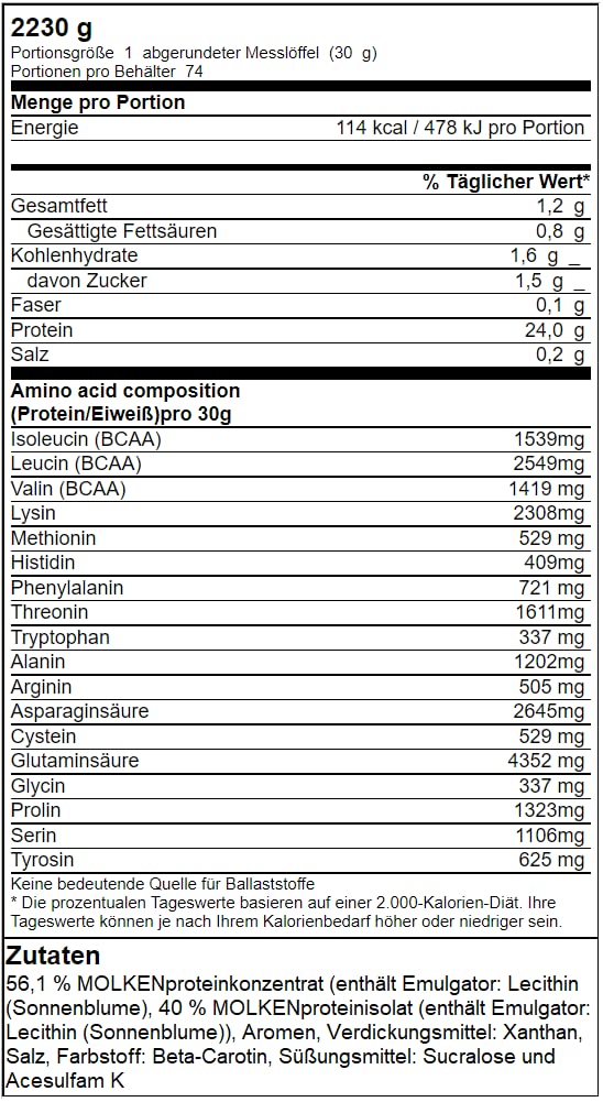 GN Laboratories 100% Dairy Whey Protein Powder - 2230g for Muscle Building & Recovery | Premium Protein Shake for Athletes, Gym Workouts & Post-Training Recovery