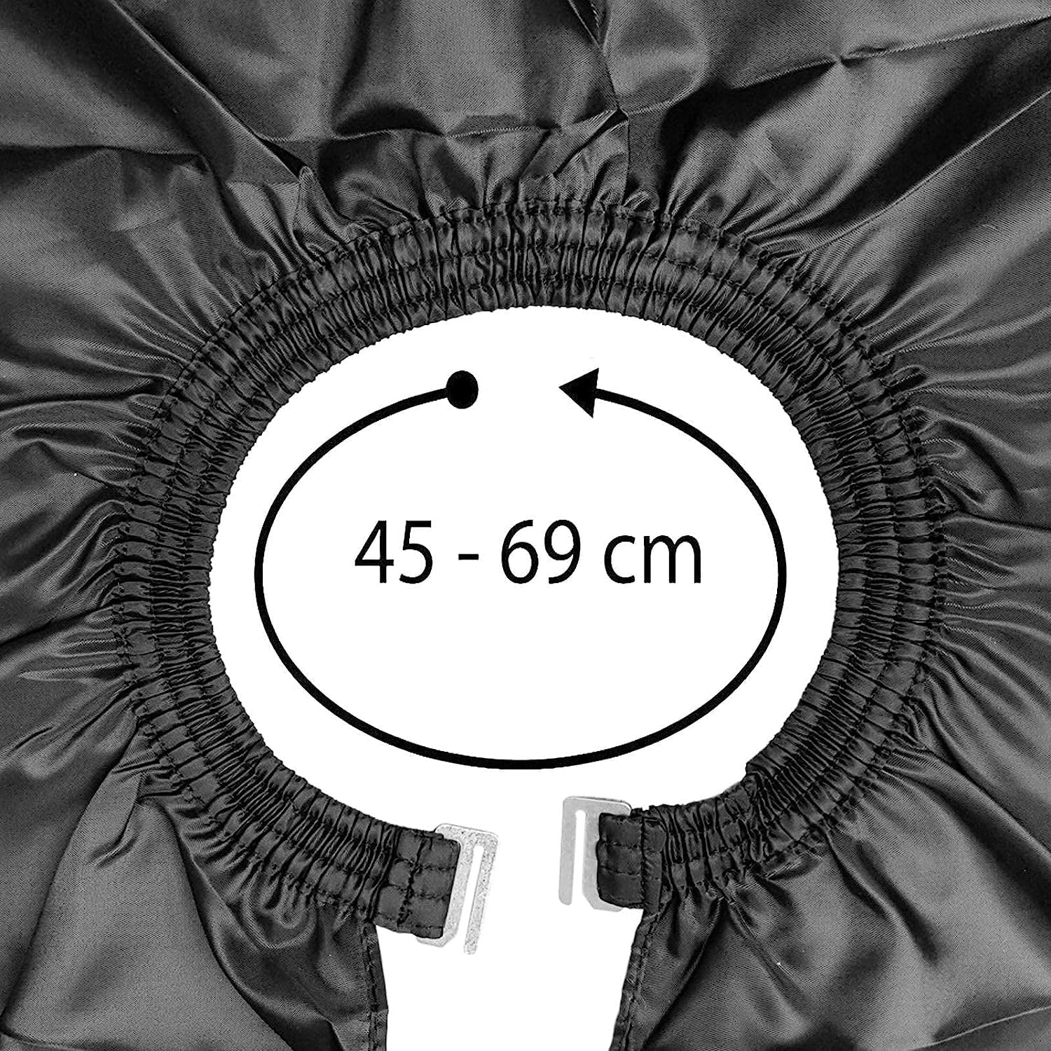 Waterproof Nylon Barber Apron for Hair Cutting & Styling - Professional Salon Apron for Men & Women (Black) - Ideal for Hairdressers, Barbers & Home Haircuts