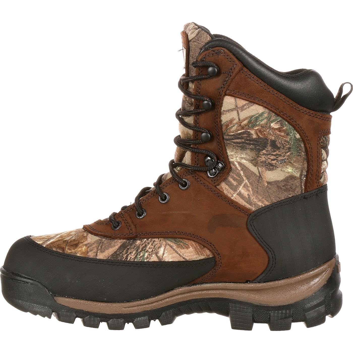 ROCKY Core Waterproof 800G Insulated Winter Boots for Men - Heavy Duty Cold Weather Hiking & Hunting Boots for Snow, Rain & Outdoor Adventures