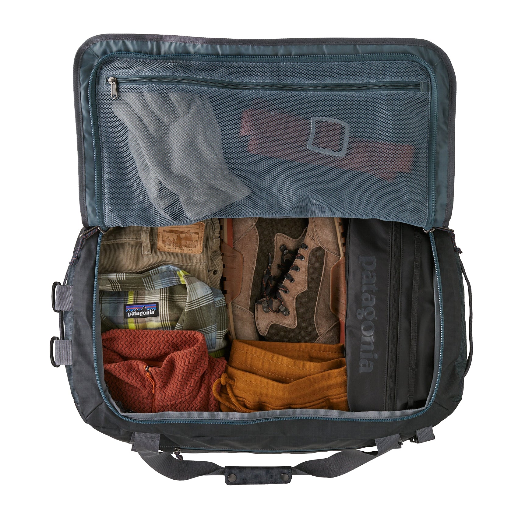 Patagonia Black Hole 55L Duffel Bag - Waterproof Travel Duffel with Shoulder Strap for Outdoor Adventures, Gym & Weekend Getaways