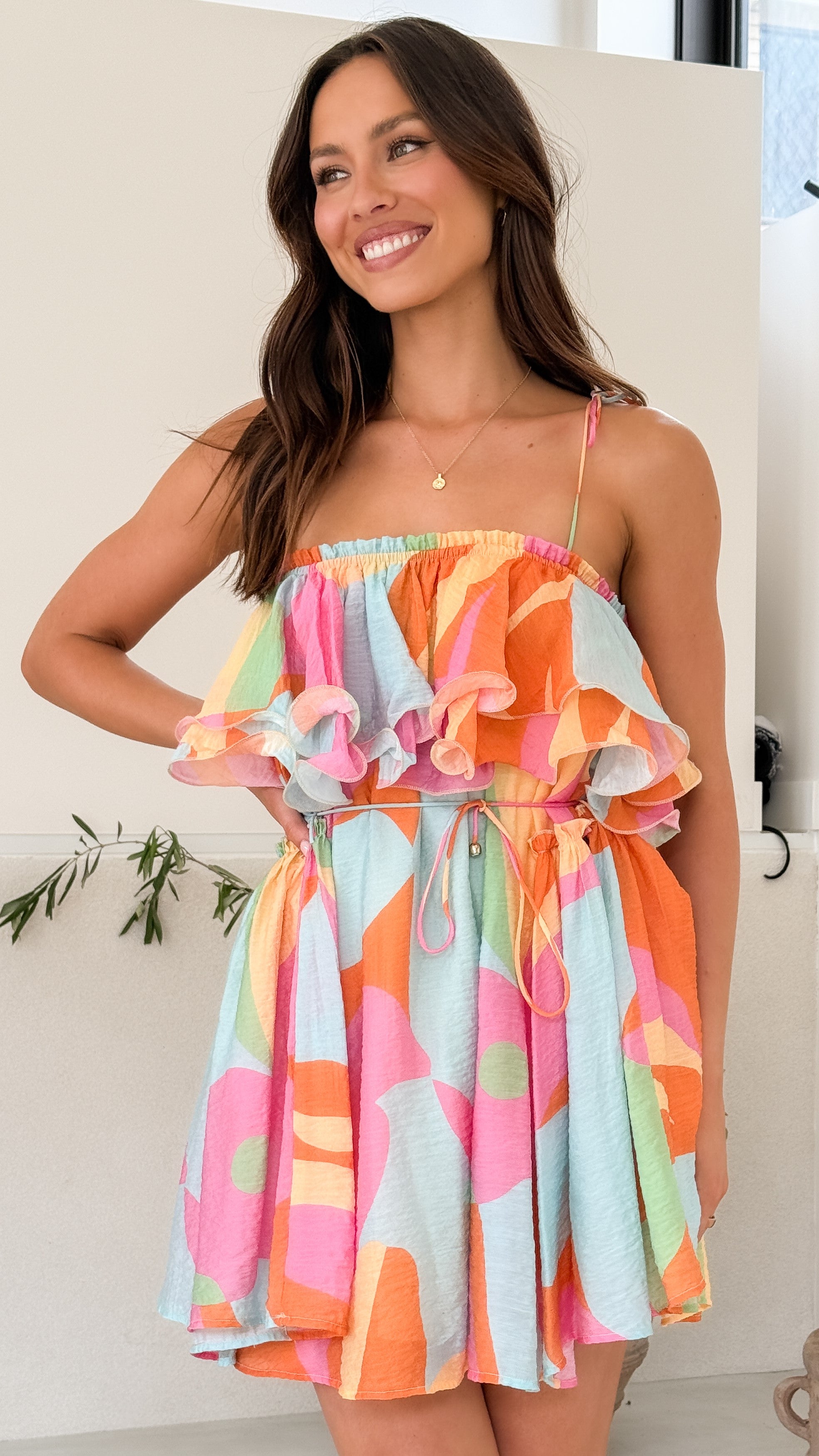 Jolene Mini Dress - Women's Floral Summer Dress for Casual & Party Wear | Perfect for Beach, Vacation & Date Nights