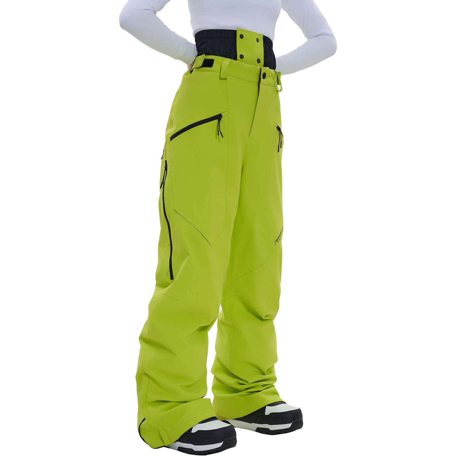 **Waterproof Insulated Ski & Snowboard Pants for Men & Women - Windproof Winter Snow Pants with Warm Lining for Skiing, Snowboarding & Hiking**