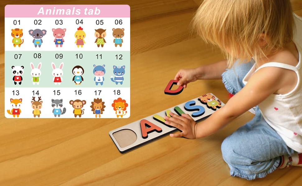 Personalized Wooden Name Puzzles for Kids - Handmade Custom Name Puzzle for Boys & Girls - Unique Baby Shower, Birthday & Toddler Learning Toys - Perfect for Early Education & Playtime at Home
