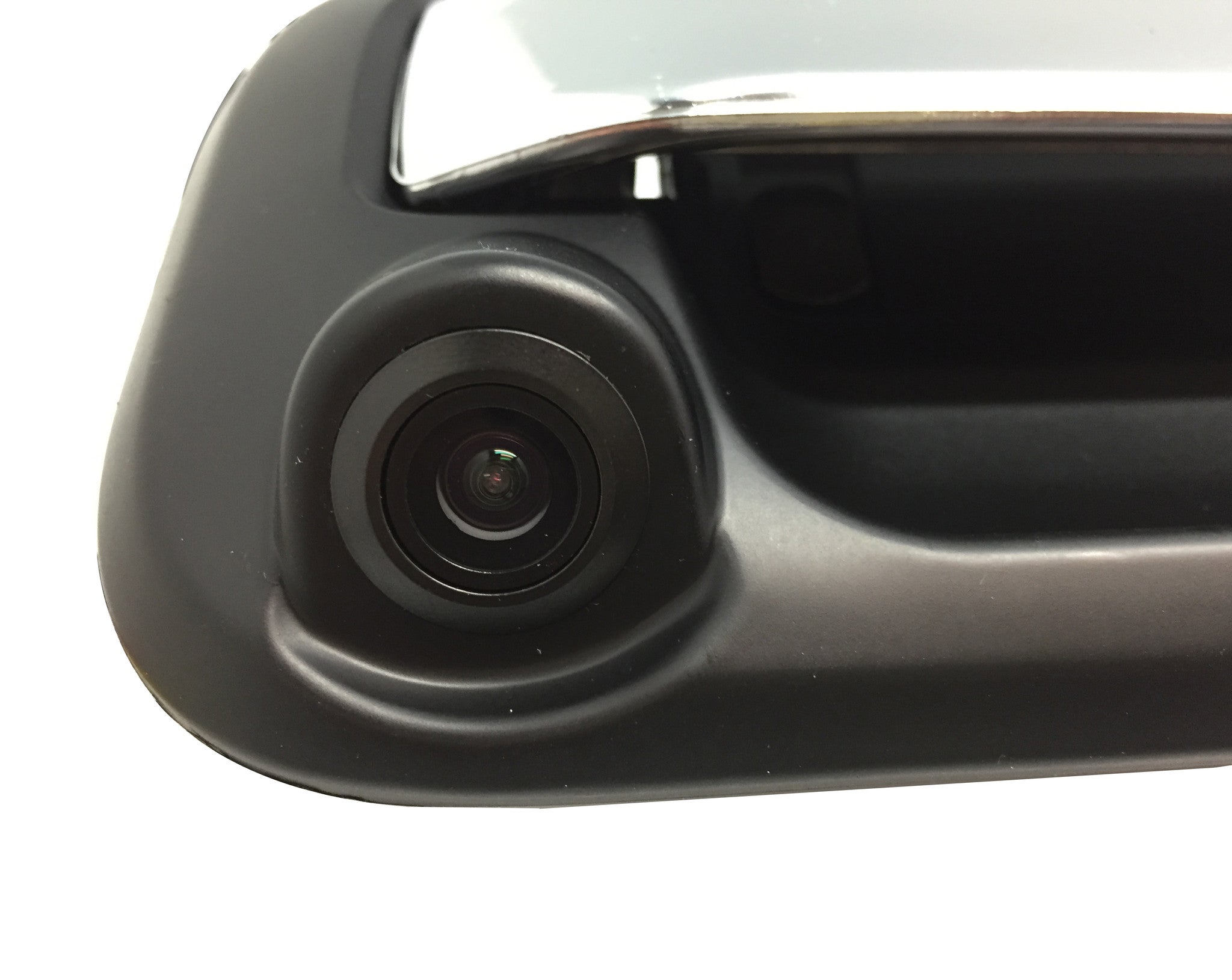 Ford F150 F250 F350 F450 F550 (2005-2016) Black/Chrome Replacement Tailgate Handle with Backup Camera - Heavy Duty Truck Accessory for Enhanced Safety and Convenience
