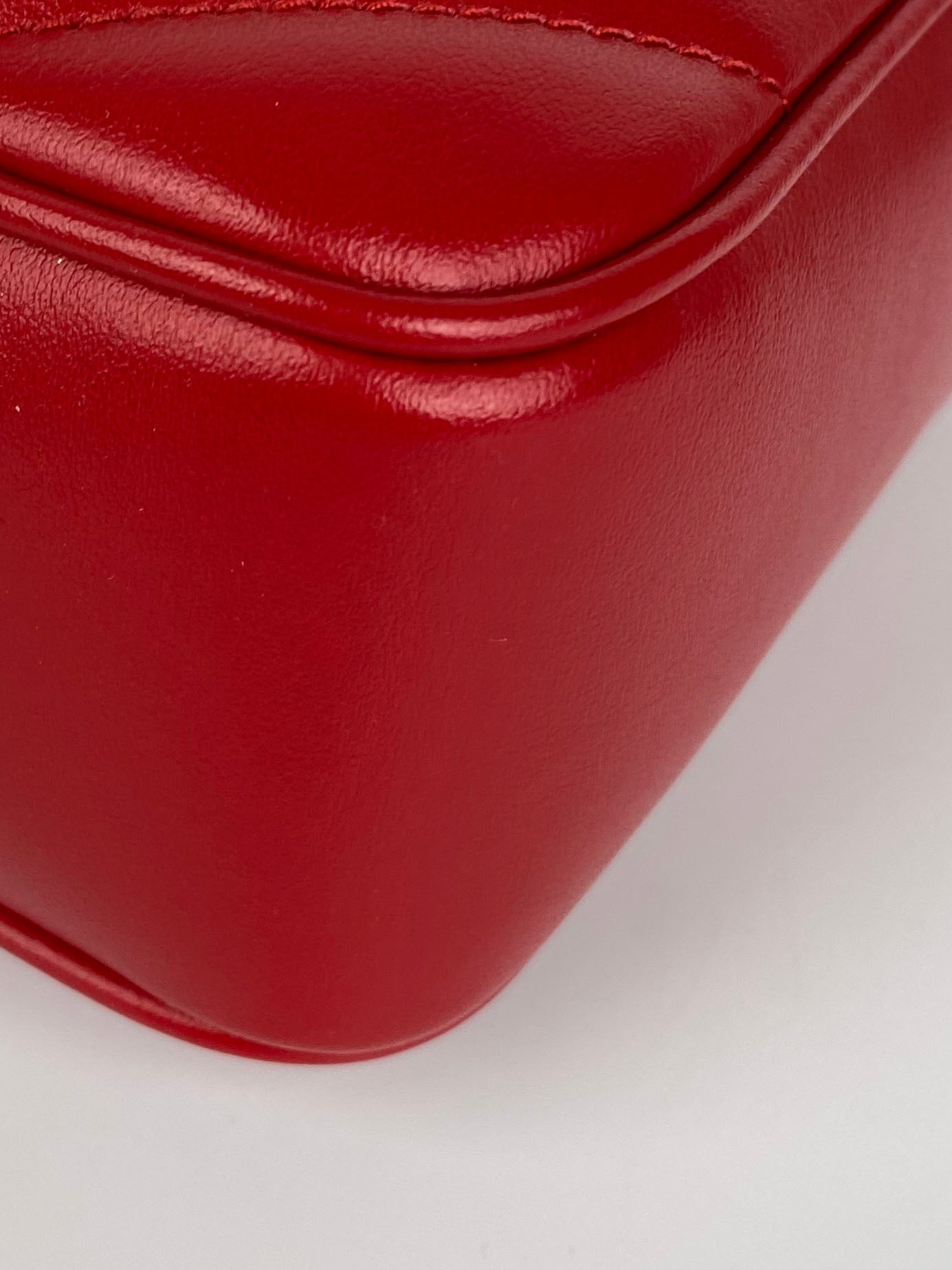 Saint Laurent Red Lou Camera Bag - Luxury Crossbody Bag for Women | Perfect for Parties, Travel & Everyday Use