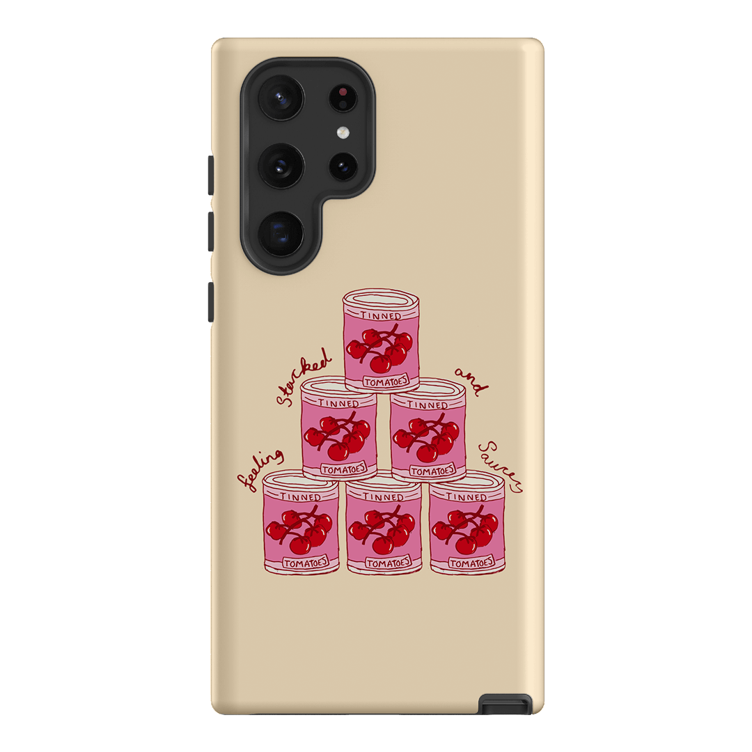 Stylish and Durable Saucy Supper Phone Case - Trendy Protective Cover for iPhone & Samsung - Perfect for Everyday Use, Travel, and Gifting