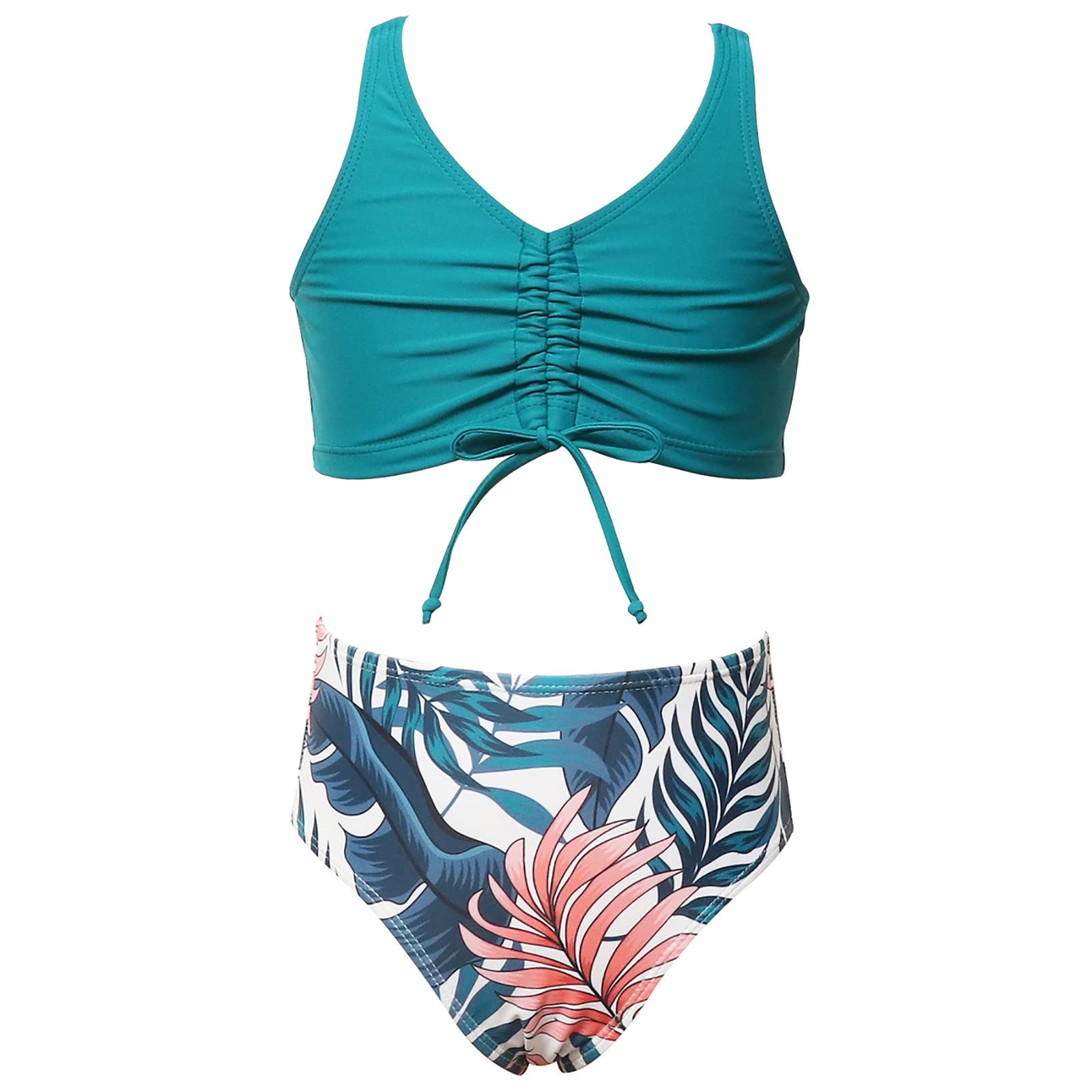 Youeneom Matching Mom and Daughter Swimsuits - 2 Piece Bikini Set for Women & Girls | Mommy and Me Swimwear for Beach, Pool & Family Vacations