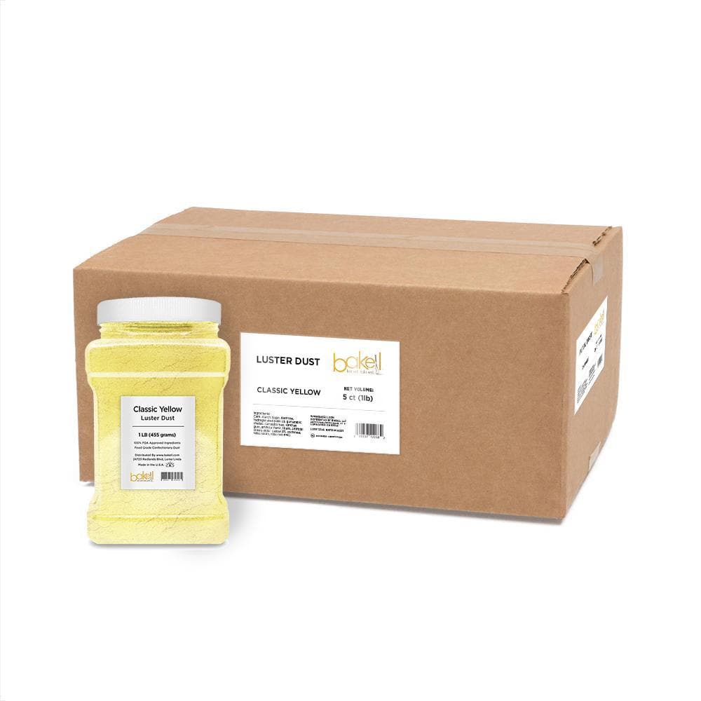 Premium Edible Classic Yellow Luster Dust for Cake Decorating - Food Grade Pearl Powder for Baking, Candy & Chocolate Making - Perfect for Wedding Cakes, Cupcakes & Dessert Garnish