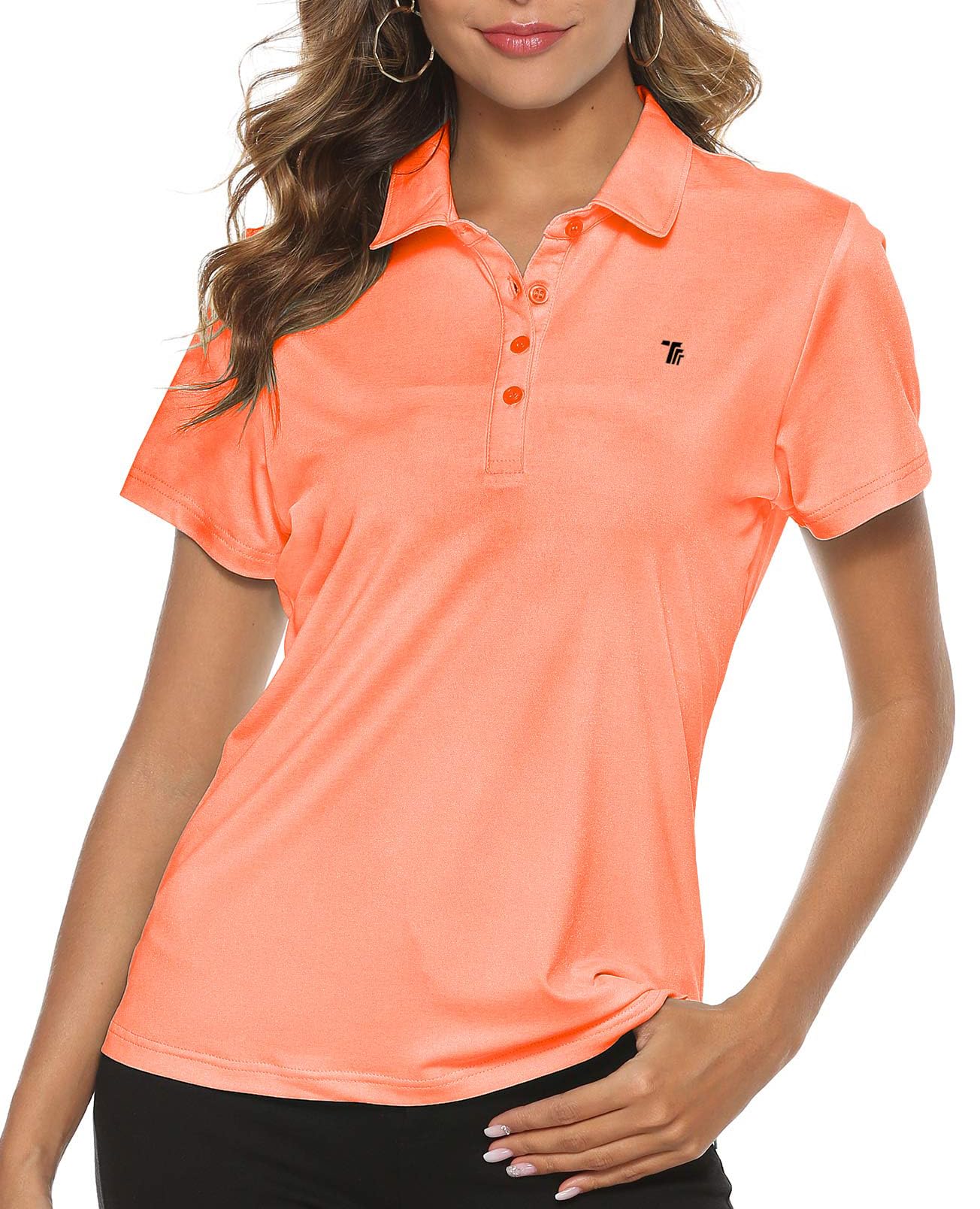 Women's Moisture Wicking Golf Polo Shirts - Breathable Short Sleeve Ladies Golf Tops for Summer - Perfect for Golfing, Tennis & Outdoor Activities