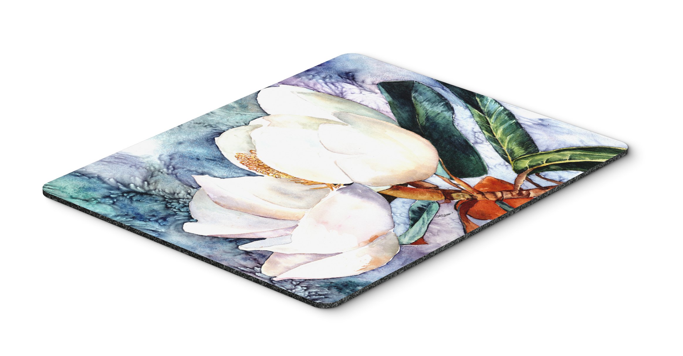 Caroline's Treasures 8701MP Magnolia Mouse Pad - Large Washable Non-Slip Desk Mat for Home Office, Gaming & Computer Work | Heat-Resistant Hot Pad & Trivet for Kitchen Use | Perfect for Laptop & PC Workspace