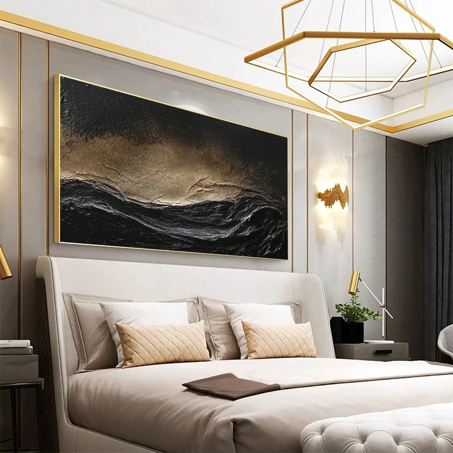 Ocean and Sky Painting #OS 235 - Stunning Seascape Wall Art for Home & Office Decor - Perfect for Living Room, Bedroom or Beach House