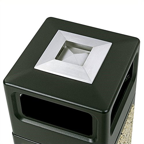 Pemberly Row Small Outdoor Recessed Panel Side Opening Receptacle with Urn - Weatherproof Electrical Box for Garden, Patio & Landscape Lighting Installation