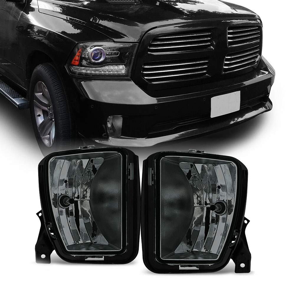 YOYODEER Smoked Bumper Fog Light Lamps with Bulbs for Pickup Trucks - Durable Off-Road Lighting for Night Driving & Foggy Conditions