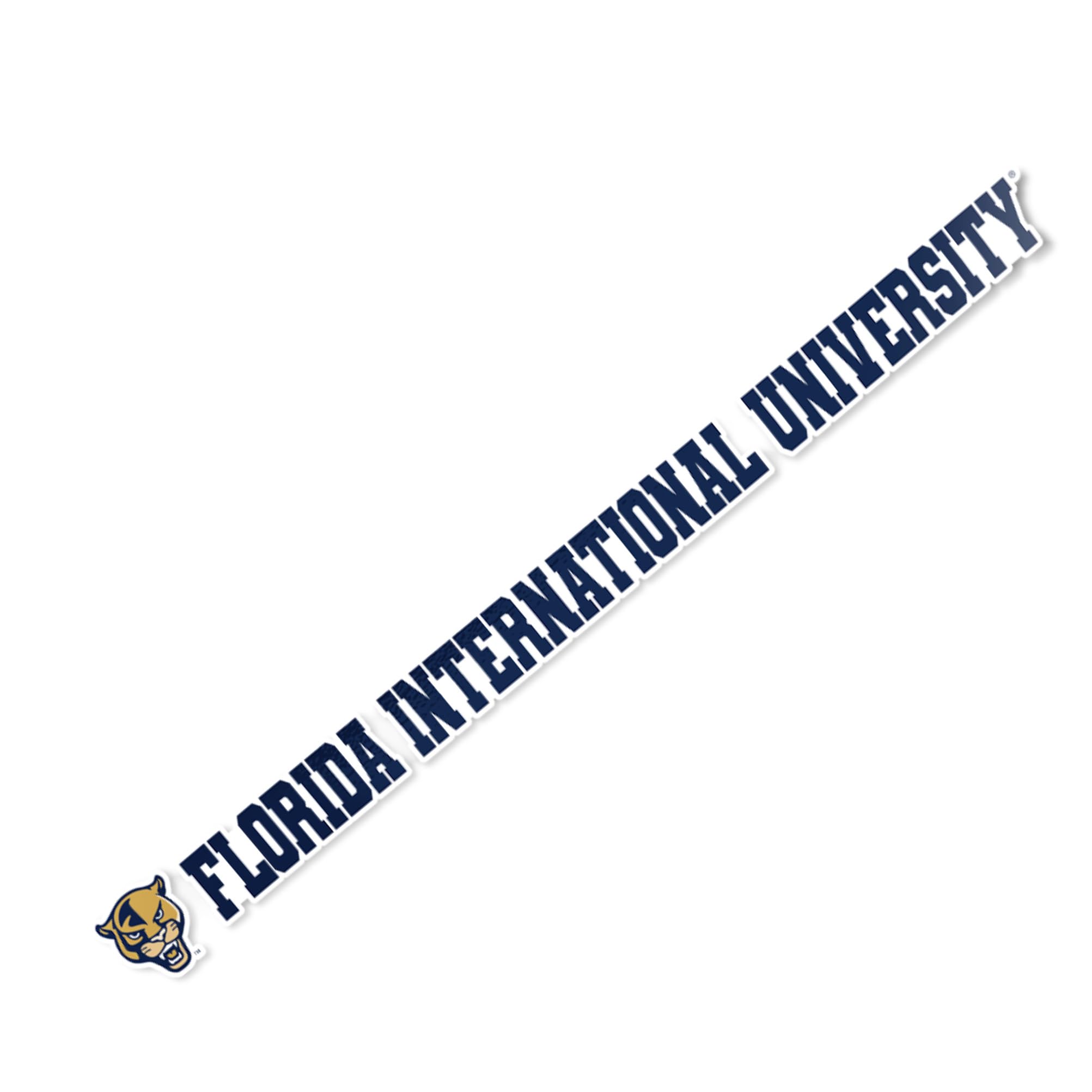 Florida International University FIU Panthers Desert Cactus Vinyl Decal Sticker - 15 Inch Waterproof Laptop, Water Bottle, Car, Scrapbook Decoration for College Students & Alumni Pride