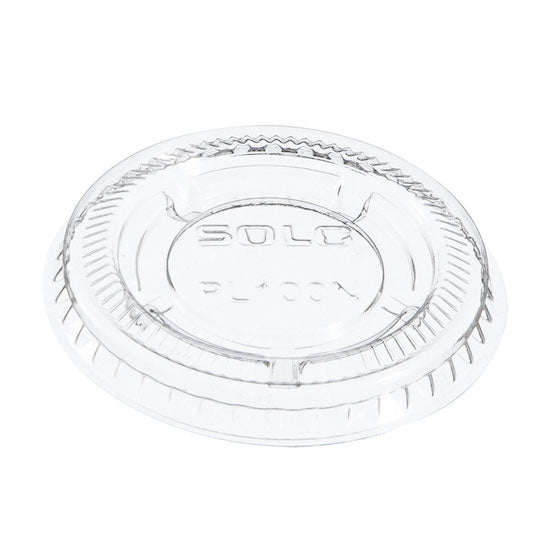 125-Pack Clear Dart Lids for 1 oz Portion Cups | Perfect for Food Storage, Meal Prep & Takeout Containers | BPA-Free Plastic Lids for Delis, Restaurants & Catering Services