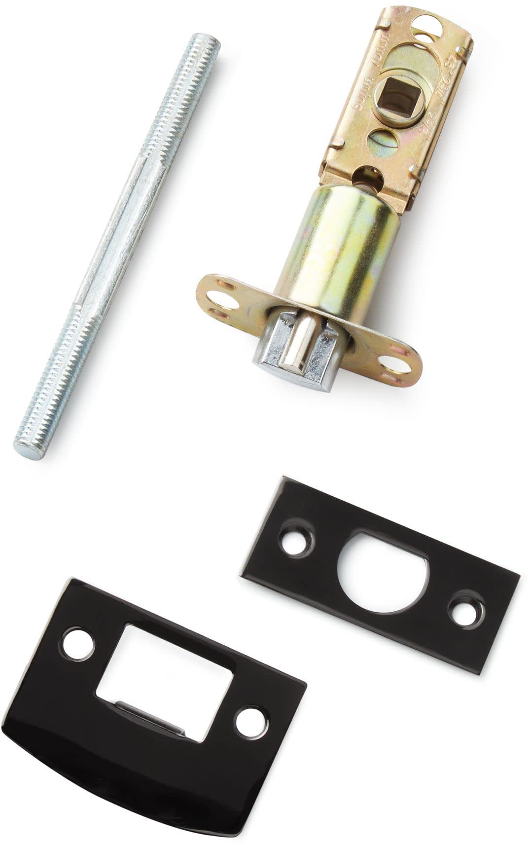 Signature Hardware 480925 Hubbard Solid Brass Passage Door Knob Set - Adjustable 2-3/8