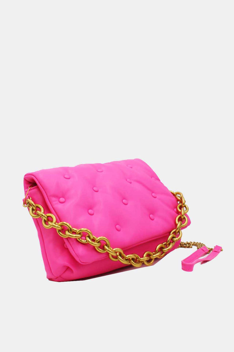 Gloria Quilted Handbag for Women - Rose Pink Crossbody Purse | Fashionable Shoulder Bag for Work, Travel & Daily Use