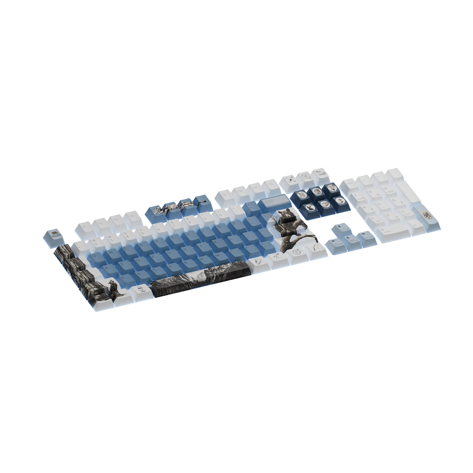 Limited Edition Yosemite Keycaps - Custom Mechanical Keyboard Keycaps for Gaming & Typing - Perfect for PC, Mac, and Office Use