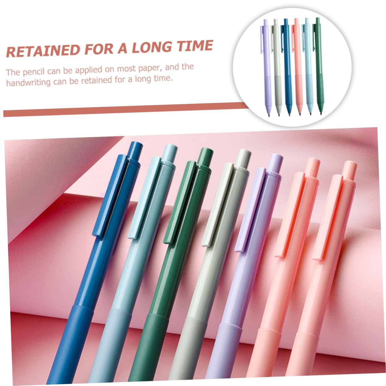VILLCASE 6pcs Reusable Inkless Writing Pencils for Sketching, Drawing & Drafting - Perfect for Artists & Students