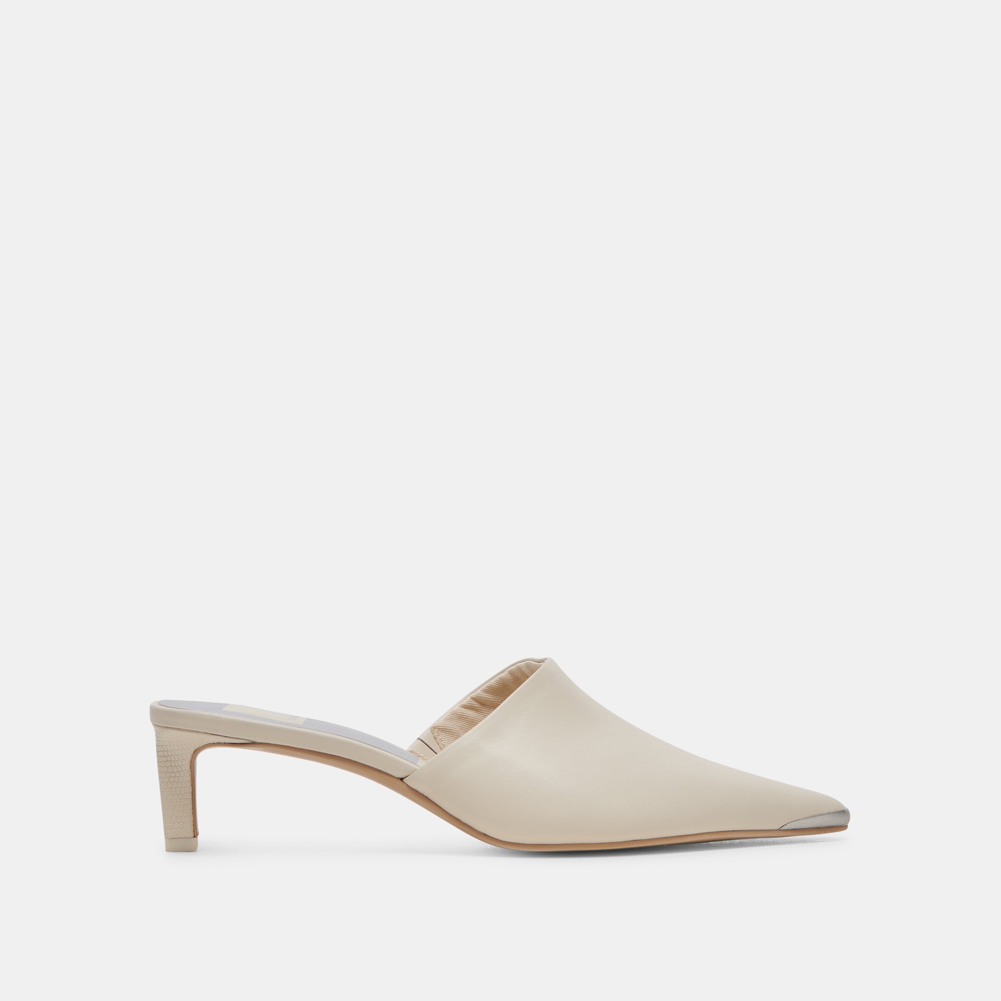 LEXY Women's Ivory Leather High Heels - Elegant Pointed Toe Pumps for Weddings, Parties & Office Wear