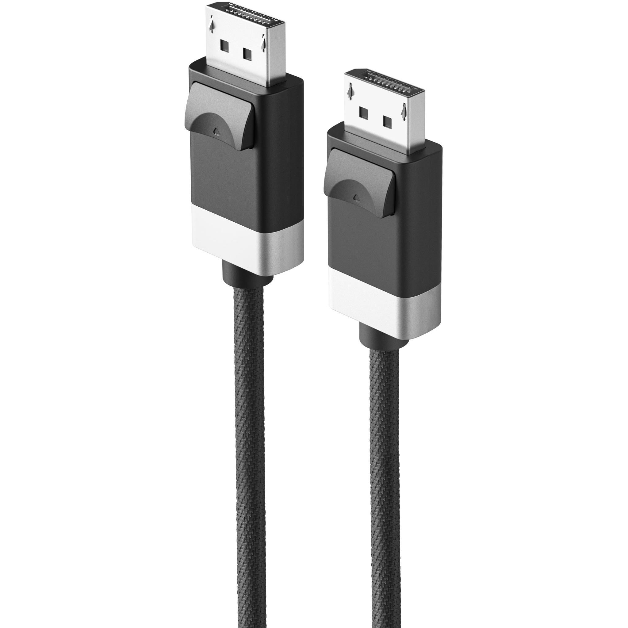Alogic Fusion DisplayPort Cable 3m (10ft) - 4K 60Hz HDR, Gold-Plated Connectors, Braided Nylon - for Gaming, Home Theater & Office Monitors