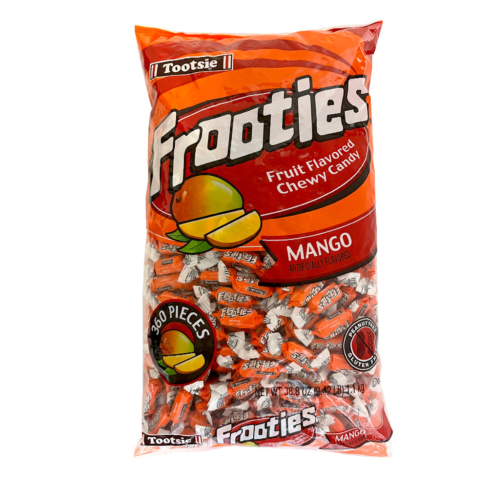 Frooties Mango Chewy Candy - 360 Count Bulk Bag | Sweet Tropical Fruit Flavored Soft Candy for Parties, Halloween Treats & Office Snacks