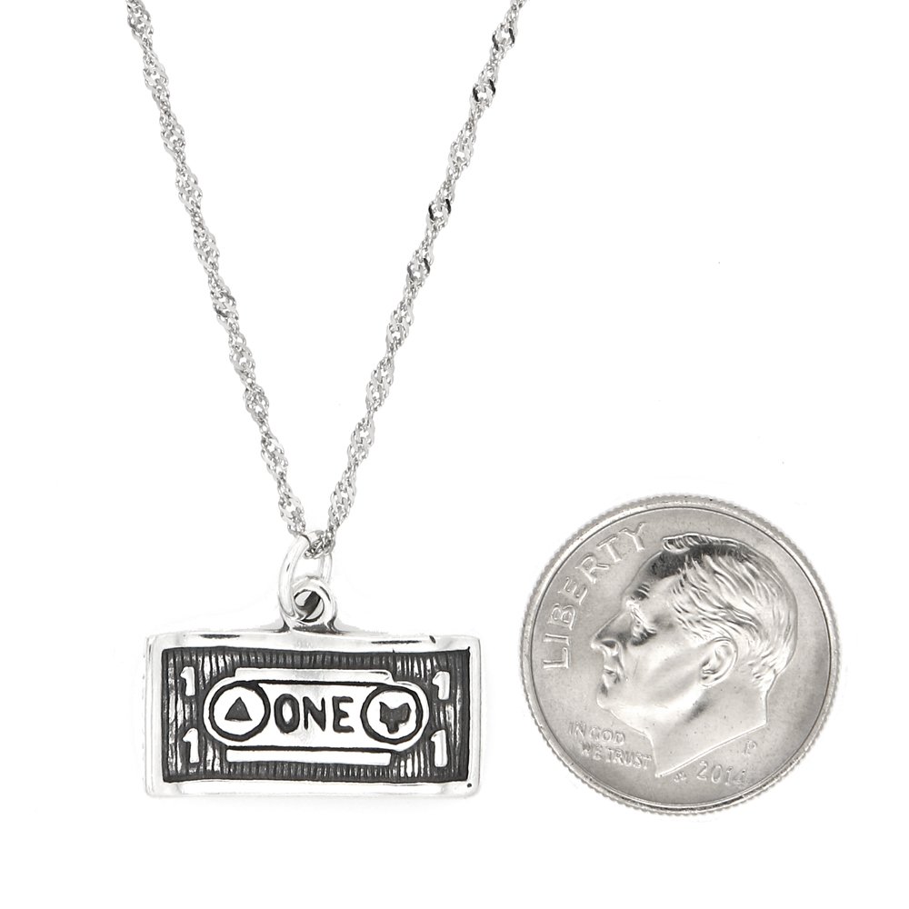 Sterling Silver Dollar Charm Necklace for Women | Fashion Jewelry Gift
