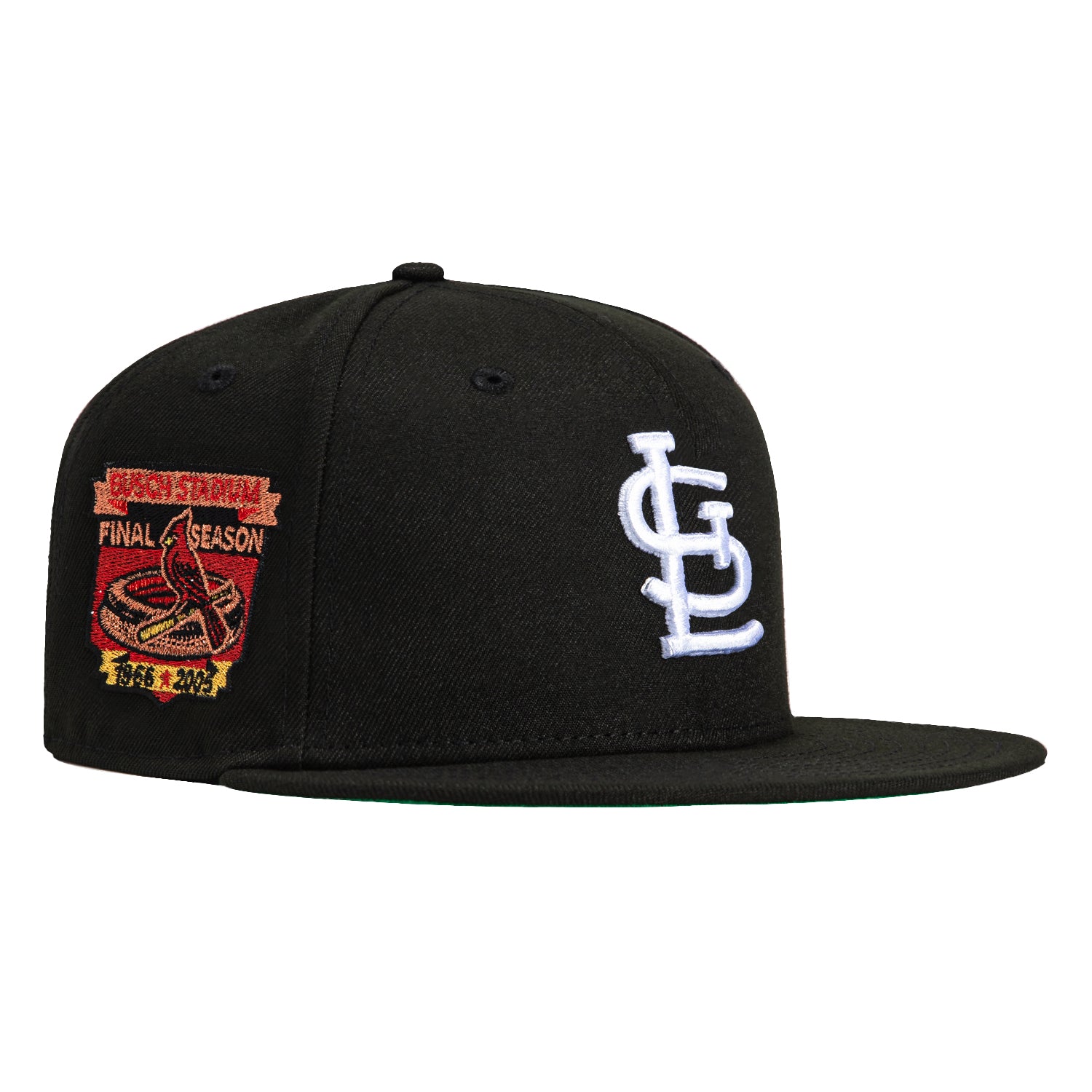 New Era 59Fifty St Louis Cardinals Final Season Patch Hat - Black MLB Baseball Cap for Men & Women | Game Day, Fan Gear, Sports Collection