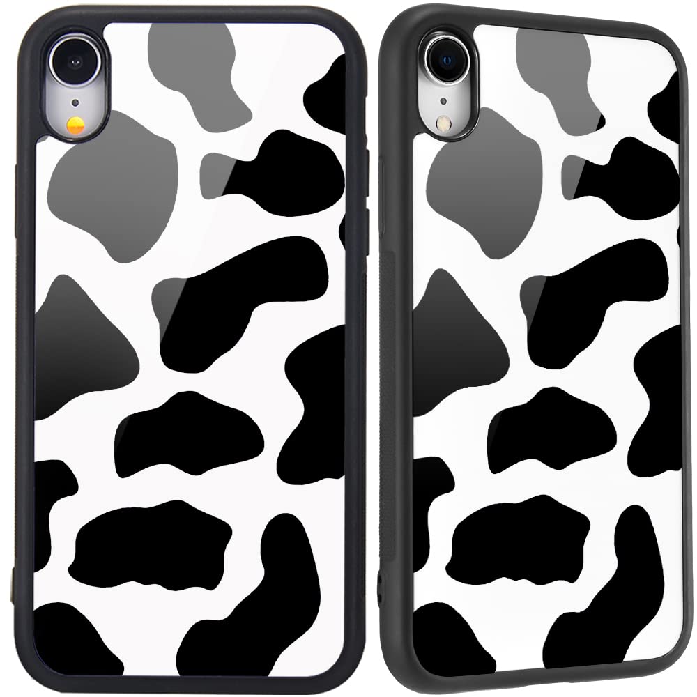 MAYCARI iPhone 6/6s Case for Women - Cute Cow Print Hard Back with Soft TPU Bumper Protective Phone Cover | Perfect for Everyday Use, School & Office