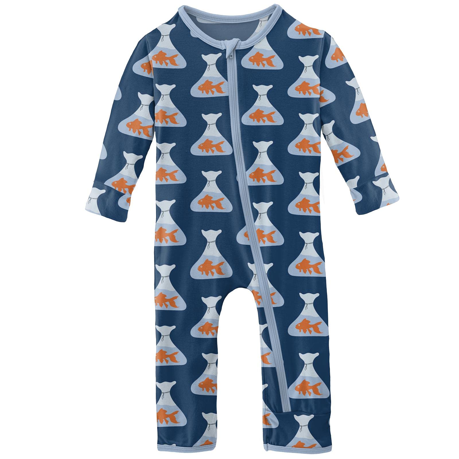 KicKee Pants Zippered Baby Coverall - Ultra Soft One-Piece Sleepwear for Infants & Toddlers | Perfect for Nursery, Bedtime & Playtime