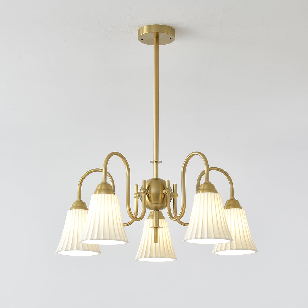 Elegant Esther Chandelier - Modern Crystal Ceiling Light Fixture for Dining Room, Living Room & Bedroom | Perfect for Home Decor & Interior Design