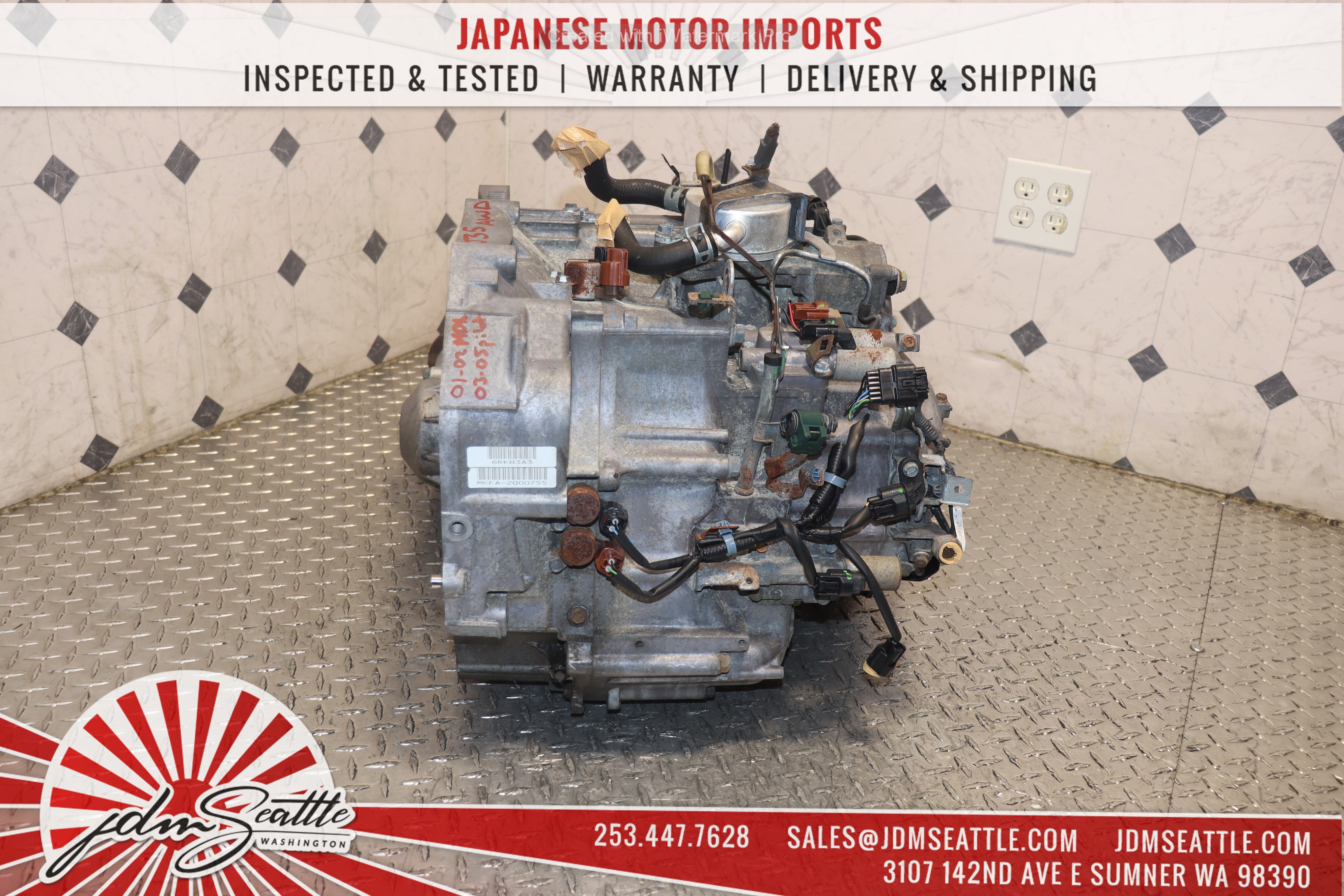 JDM J35A Automatic AWD Transmission for 2001-2002 Acura MDX & 2003-2005 Honda Pilot - Perfect for Off-Roading & Performance Upgrades