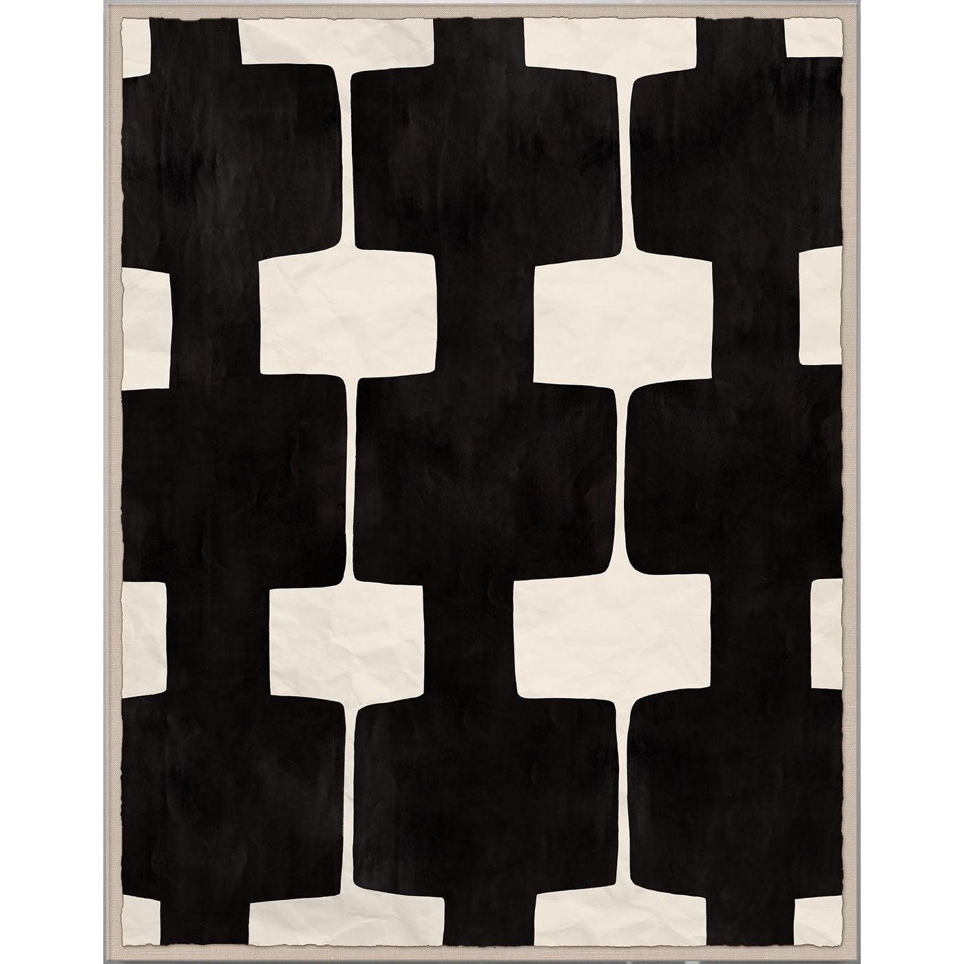 Paule Marrot Black and White Abstract Art Print - Modern Wall Decor for Living Room, Bedroom & Office